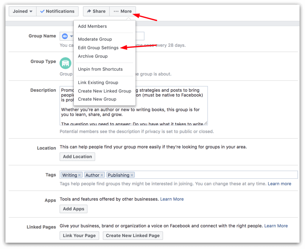 Admin Facebook Group