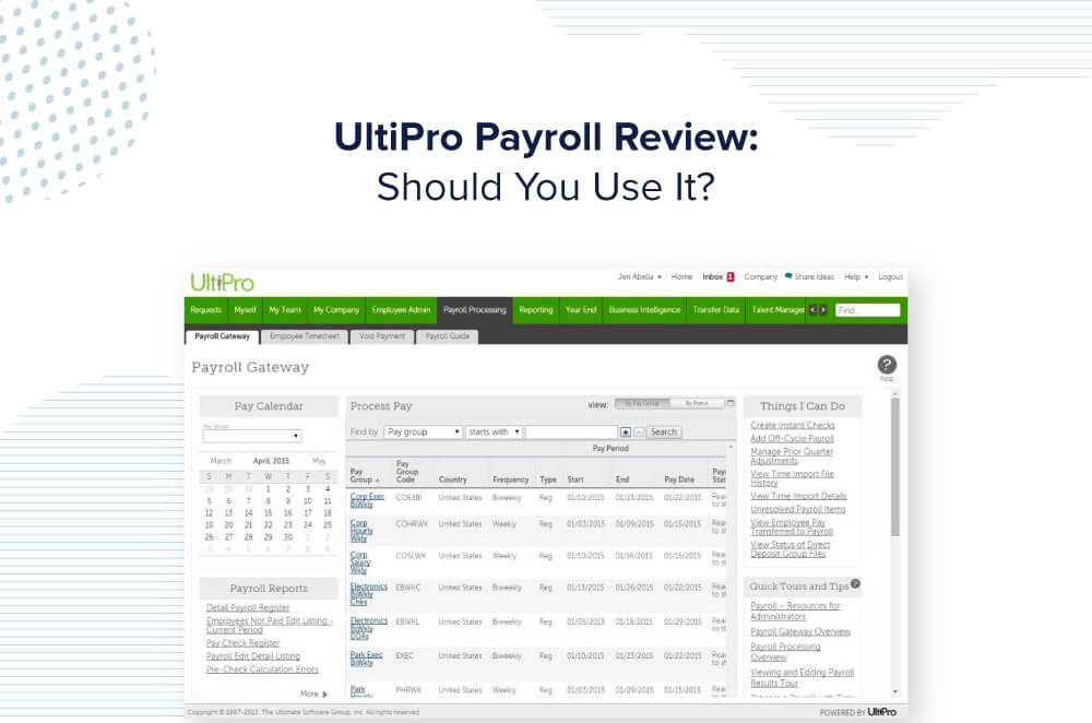 UltiPro Payroll Review Should You Use It 