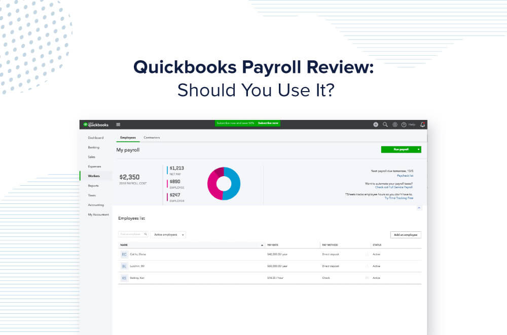 what is quickbooks payroll service date