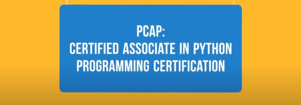 Certified Associate in Python Programming (PCAP) by the OpenEDG Python Institute