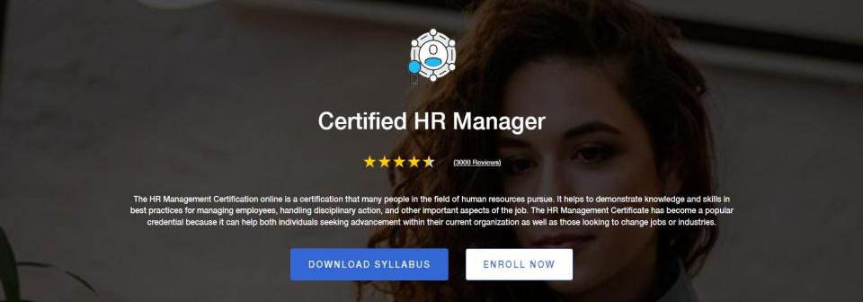 Certified HR Manager HR University