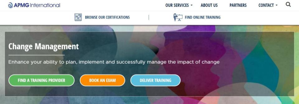 Change Management Certification Program by APMG International 