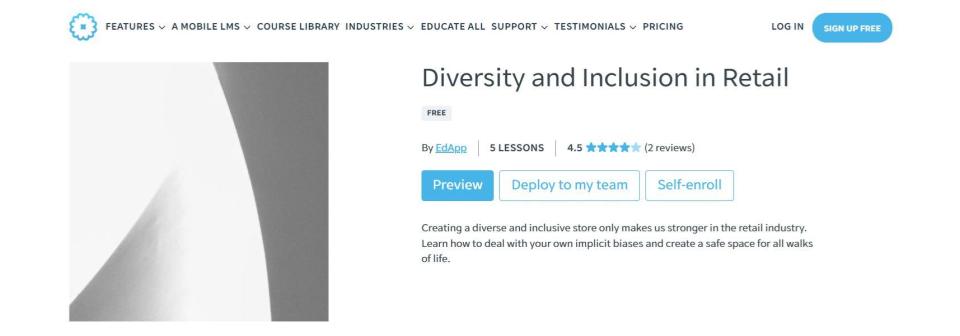 Diversity and Inclusion in Retail by EDApp