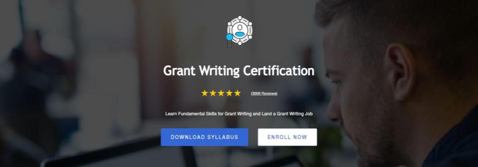 grant writing certification technical writer hq