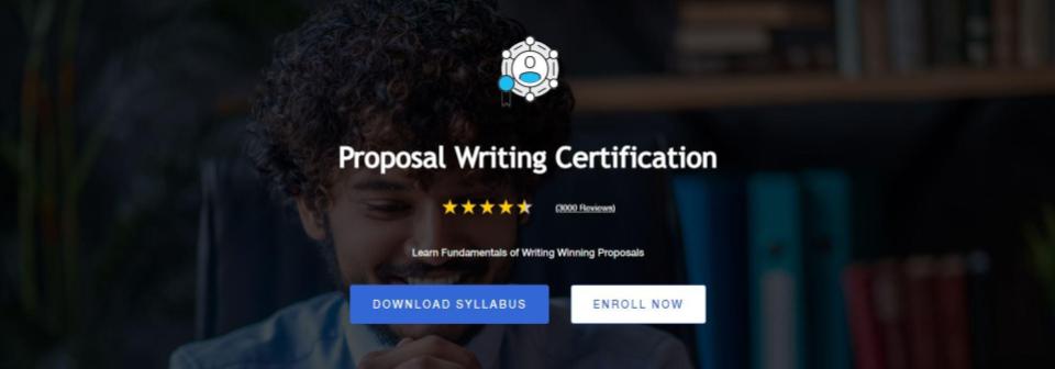 Technical Writer HQ Proposal Writing Course