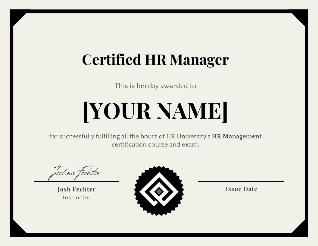 Certified HR Management
