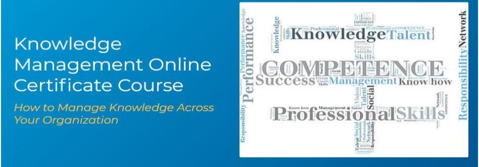 Knowledge Management Online Certificate Course by Courses for Success